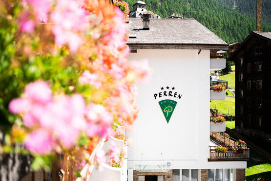 View of the Alpine Hotel Perren