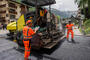 A road surface containing recycled plastic was used for the first time in Switzerland in Zermatt. 