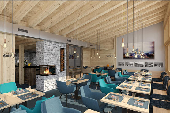 Back with a new look: the Stafelalp mountain restaurant